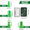 image:imageBUCKLOS Bike Tire Valve Stem Cap Set Presta Valve and Schrader Valve Caps Valve Cap with Valve Core Removing Function Presta Valve Adapter 10Pcs Fit Mountain Bike Road BikesGreen