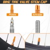image:imageBUCKLOS Bike Tire Valve Stem Cap Set Presta Valve and Schrader Valve Caps Valve Cap with Valve Core Removing Function Presta Valve Adapter 10Pcs Fit Mountain Bike Road BikesOrange