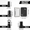 image:imageBUCKLOS Bike Tire Valve Stem Cap Set Presta Valve and Schrader Valve Caps Valve Cap with Valve Core Removing Function Presta Valve Adapter 10Pcs Fit Mountain Bike Road BikesBlack