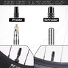 image:imageBUCKLOS Bike Tire Valve Stem Cap Set Presta Valve and Schrader Valve Caps Valve Cap with Valve Core Removing Function Presta Valve Adapter 10Pcs Fit Mountain Bike Road BikesBlack