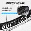 image:imageBUCKLOS Road Bike Wheelset 700c Rim Brake with 30mm Depth Rims232425C Clincher Aluminum Alloy Road Bike Wheels Suitable for 8910 Speed with Quick Release24Hole