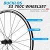 image:imageBUCKLOS Road Bike Wheelset 700c Rim Brake with 30mm Depth Rims232425C Clincher Aluminum Alloy Road Bike Wheels Suitable for 8910 Speed with Quick Release24Hole