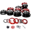 image:imageBUCKLOS 118 Bike Headset MTB Threadless 34 44 44506 4455 4456 41852mm Straight Tapered Tube Mountain Bikes Road Bicycle Double Sealed Bearings Headsets for Frame Fork Expander Plug Star Nut44506mmRed