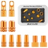 image:imageBUCKLOS Bike Tire Valve Stem Cap Set Presta Valve and Schrader Valve Caps Valve Cap with Valve Core Removing Function Presta Valve Adapter 10Pcs Fit Mountain Bike Road BikesOrange