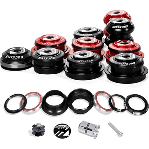 image:imageBUCKLOS 118 Bike Headset MTB Threadless 34 44 44506 4455 4456 41852mm Straight Tapered Tube Mountain Bikes Road Bicycle Double Sealed Bearings Headsets for Frame Fork Expander Plug Star Nut3434mmBlack