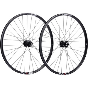 image:imageBUCKLOS 27529 inch Thru Axle Boost MTB Wheelset Front 15  110mm Rear 12  148mm Disc Brake Mountain Bike Wheel AL6061 32H 1925 Double Wall Clincher Dual Fit 8 9 10 11 Speed Cassette XC AM DH1 Pair Wheels