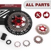image:imageBUCKLOS 89101112 Speed Cassette UltraLight 1125283234364042465052T Bike Cassette Fit Mountain BikeRoad BikeXCDHAMCompatible with Shimano Sram HG Hub Driver11 Speed1146T