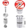 image:imageBUCKLOS 1 18 inch AluminumCarbon Fiber Bicycle Headset Top Cap Star Nut Plug Bolt Stem Expanding Nut BoltAL6060Red