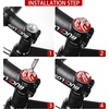 image:imageBUCKLOS 1 18 inch AluminumCarbon Fiber Bicycle Headset Top Cap Star Nut Plug Bolt Stem Expanding Nut BoltAL6060Red