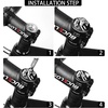 image:imageBUCKLOS 1 18 inch AluminumCarbon Fiber Bicycle Headset Top Cap Star Nut Plug Bolt Stem Expanding Nut BoltAL6061Black