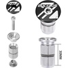 image:imageBUCKLOS 1 18 inch AluminumCarbon Fiber Bicycle Headset Top Cap Star Nut Plug Bolt Stem Expanding Nut BoltAL6061Black