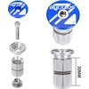 image:imageBUCKLOS 1 18 inch AluminumCarbon Fiber Bicycle Headset Top Cap Star Nut Plug Bolt Stem Expanding Nut BoltAL6061Blue