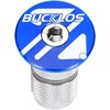 image:imageBUCKLOS 1 18 inch AluminumCarbon Fiber Bicycle Headset Top Cap Star Nut Plug Bolt Stem Expanding Nut BoltAL6061Blue