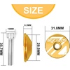 image:imageBUCKLOS 1 18 inch AluminumCarbon Fiber Bicycle Headset Top Cap Star Nut Plug Bolt Stem Expanding Nut BoltAL6061Gold