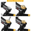 image:imageBUCKLOS 1 18 inch AluminumCarbon Fiber Bicycle Headset Top Cap Star Nut Plug Bolt Stem Expanding Nut BoltAL6061Gold