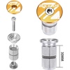 image:imageBUCKLOS 1 18 inch AluminumCarbon Fiber Bicycle Headset Top Cap Star Nut Plug Bolt Stem Expanding Nut BoltAL6061Gold