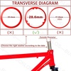 image:imageBUCKLOS 11PCS Headset Spacer Bike 118 Fork Stem Aluminum Carbon Fiber Washer  20 15 10 5 3 2 mm Mountain Bikes Road Bicycle Threadless Ultralight Headset Spacers fit MTB Road BMX Folding BikesRed