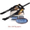 image:imageBUCKLOS 26 inch MTB Air Fork Snow Fat Mountain Bike Fork Travel 120mm Rebound Adjustment Bicycle Front Forks for 40 Tire Disc Brake fit MountainSnowBeach Bikes26