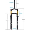 image:imageBUCKLOS 26 inch MTB Air Fork Snow Fat Mountain Bike Fork Travel 120mm Rebound Adjustment Bicycle Front Forks for 40 Tire Disc Brake fit MountainSnowBeach Bikes26