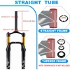 image:imageBUCKLOS 26 inch MTB Air Fork Snow Fat Mountain Bike Fork Travel 120mm Rebound Adjustment Bicycle Front Forks for 40 Tire Disc Brake fit MountainSnowBeach Bikes26