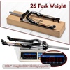 image:imageBUCKLOS 26 x 40 inch Fat Tire MTB Suspension Fork 100mm Travel Spacing Hub 135mm 1 18 Straight Tube Manual Lockout 9mm QR Oil Spring Front Forks fit Snow Beach XC Mountain Bike26