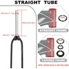 image:imageBUCKLOS 2627529 Mountain Bike Rigid Forks 118 Straight MTB Rigid Fork Disc Brake Superlight Aluminum Alloy Bicycle Rigid Fork fit BMX MTB Road BikeBlack