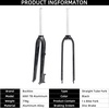 image:imageBUCKLOS 2627529 Mountain Bike Rigid Forks 118 Straight MTB Rigid Fork Disc Brake Superlight Aluminum Alloy Bicycle Rigid Fork fit BMX MTB Road BikeBlack