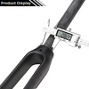 image:imageBUCKLOS 286mm 700C Full Carbon Fiber Road Bike Rigid Fork CType Clamp Brake 118 Threadless Straight Tube Superlight 3K T800 Bicycle Front ForkMATTE
