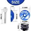 image:imageBUCKLOS Bike Headset Top Cap amp Star Nut Aluminum AlloyCarbon Fiber Fits 118 Fork Handlebar Stems Headset Top Cap with Aluminum ScrewAL6061Blue