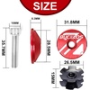 image:imageBUCKLOS Bike Headset Top Cap amp Star Nut Aluminum AlloyCarbon Fiber Fits 118 Fork Handlebar Stems Headset Top Cap with Aluminum ScrewAL6061Red
