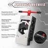 image:imageBUCKLOS Bike Saw Guide for Mountain Road Bike Fork Steerer Seat Post Handlebar Carbon Fiber Aluminium Alloy Tubes Cutting Tool Adjustable Cycling Repair Parts Bicycle Saw Guide for Tube CuttingRed