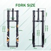 image:imageBUCKLOS Fat Tire 50 2026 inch Air Electric Mountain Bike Inverted Suspension Fork Thru Axle 15  150mm 140180mm Travel Rebound Adjustment Tapered Front Forks for Snow Beach EBike MTBdoublecrown20