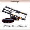 image:imageBUCKLOS Fat Tire 50 2026 inch Air Electric Mountain Bike Inverted Suspension Fork Thru Axle 15  150mm 140180mm Travel Rebound Adjustment Tapered Front Forks for Snow Beach EBike MTBdoublecrown20