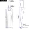 image:imageBUCKLOS Gravel 700C Carbon Fiber Road Bike Rigid Fork QR 9mm100  12mm Thru Axle 118 Threadless Tapered Tube Super Light Bicycle Front ForksQR