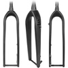 image:imageBUCKLOS 118 2627529 Rigid Full Carbon MTB Front Fork 15  110mm Thru Axle 286mm Threadless Tapered Steerer Ultralight 3K T800 Disc Brake Mountain Bike Front Forks External Routing