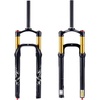 image:imageBUCKLOS 26 inch MTB Air Fork Snow Fat Mountain Bike Fork Travel 120mm Rebound Adjustment Bicycle Front Forks for 40 Tire Disc Brake fit MountainSnowBeach Bikes26