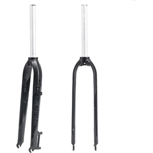 image:imageBUCKLOS 2627529 Mountain Bike Rigid Forks 118 Straight MTB Rigid Fork Disc Brake Superlight Aluminum Alloy Bicycle Rigid Fork fit BMX MTB Road BikeBlack