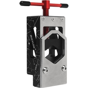 image:imageBUCKLOS Bike Saw Guide for Mountain Road Bike Fork Steerer Seat Post Handlebar Carbon Fiber Aluminium Alloy Tubes Cutting Tool Adjustable Cycling Repair Parts Bicycle Saw Guide for Tube CuttingRed