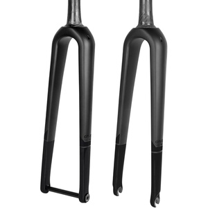image:imageBUCKLOS Gravel 700C Carbon Fiber Road Bike Rigid Fork QR 9mm100  12mm Thru Axle 118 Threadless Tapered Tube Super Light Bicycle Front ForksTHRU ALEX