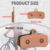 image:imageBUCKLOS BRP05 25PC Bike Disc Brake Pads 4 Piston Pads for ShimanoSinteredMetal