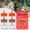 image:imageBUCKLOS Bike Disc Brake Pads for Shimano XTR BRM9000 M9100 BRM9020 BRM985 XT BRM8000 BRM785 SLX BRM666 Bicycle Disk Brakes Pads for Mountain BikeElectric BikeRoadScooterMultiMetallic2PC