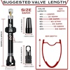 image:imageBUCKLOS Tubeless Presta Valve Stem 404455606580100 mm Valve Stem Kit with Valve Core Removal Tool for Road BikeMountain BikeMTB Fit Most Bicycle Rims Super Light Durable Aluminum Stem BlackBLACK