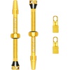 image:imageBUCKLOS Tubeless Presta Valve Stem 404455606580100 mm Valve Stem Kit with Valve Core Removal Tool for Road BikeMountain BikeMTB Fit Most Bicycle Rims Super Light Durable Aluminum Stem BlackGOLD