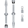 image:imageBUCKLOS Tubeless Presta Valve Stem 404455606580100 mm Valve Stem Kit with Valve Core Removal Tool for Road BikeMountain BikeMTB Fit Most Bicycle Rims Super Light Durable Aluminum Stem BlackSILVER