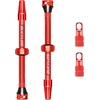 image:imageBUCKLOS Tubeless Presta Valve Stem 404455606580100 mm Valve Stem Kit with Valve Core Removal Tool for Road BikeMountain BikeMTB Fit Most Bicycle Rims Super Light Durable Aluminum Stem BlackRED
