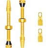 image:imageBUCKLOS Tubeless Presta Valve Stem 404455606580100 mm Valve Stem Kit with Valve Core Removal Tool for Road BikeMountain BikeMTB Fit Most Bicycle Rims Super Light Durable Aluminum Stem BlackGOLD