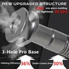 image:imageBUCKLOS Tubeless Presta Valve Stem 404455606580100 mm Valve Stem Kit with Valve Core Removal Tool for Road BikeMountain BikeMTB Fit Most Bicycle Rims Super Light Durable Aluminum Stem BlackTitanium