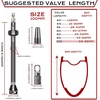 image:imageBUCKLOS Tubeless Presta Valve Stem 404455606580100 mm Valve Stem Kit with Valve Core Removal Tool for Road BikeMountain BikeMTB Fit Most Bicycle Rims Super Light Durable Aluminum Stem BlackTitanium