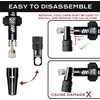 image:imageBUCKLOS Tubeless Presta Valve Stem 404455606580100 mm Valve Stem Kit with Valve Core Removal Tool for Road BikeMountain BikeMTB Fit Most Bicycle Rims Super Light Durable Aluminum Stem BlackBLACK