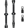 image:imageBUCKLOS Tubeless Presta Valve Stem 404455606580100 mm Valve Stem Kit with Valve Core Removal Tool for Road BikeMountain BikeMTB Fit Most Bicycle Rims Super Light Durable Aluminum Stem BlackBLACK